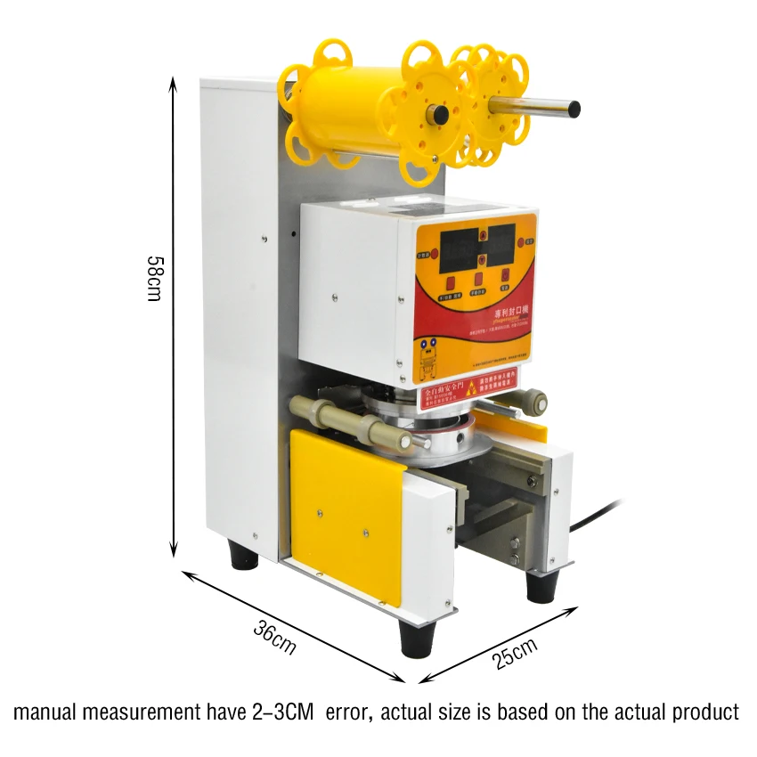 Автоматический упаковщик контейнеров для чая сока чашек пластиковая пленка
