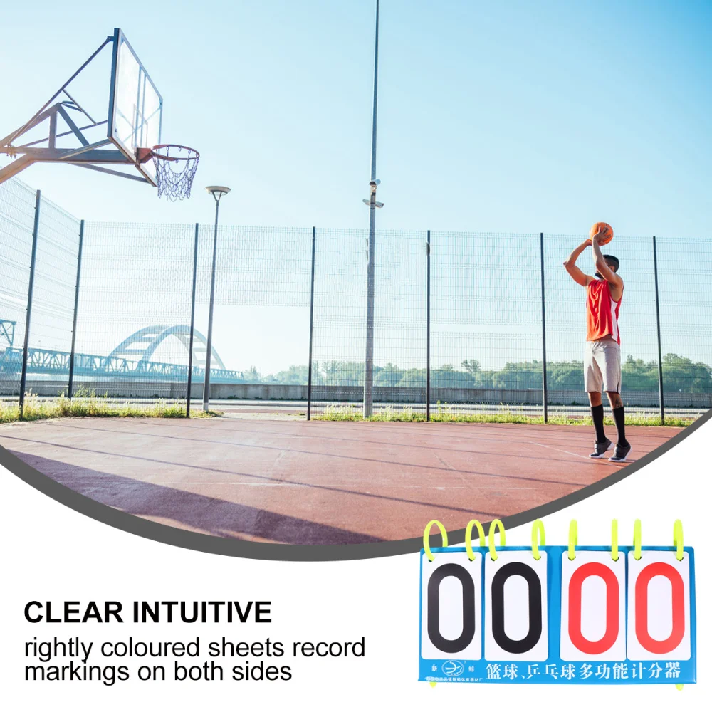 

1Pc Portable 4-Digit Desktop Scoreboard Durable Scoring Marker Score Keeper