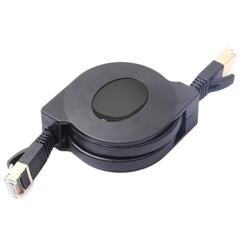 

Flexible Flat Gold Plated 10Gbps CAT-7 RJ45 Network Ethernet Patch Cable For Modem Router LAN Network 1.5m