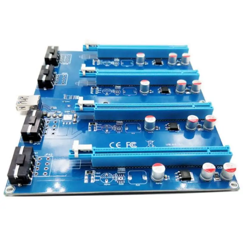 

USB 3.0 PCI-E Express 1x To 16x Extender Riser Card Adapter Pcie 1 To 4 USB Convertor Graphics Video Card For Miner BTC Litcoin