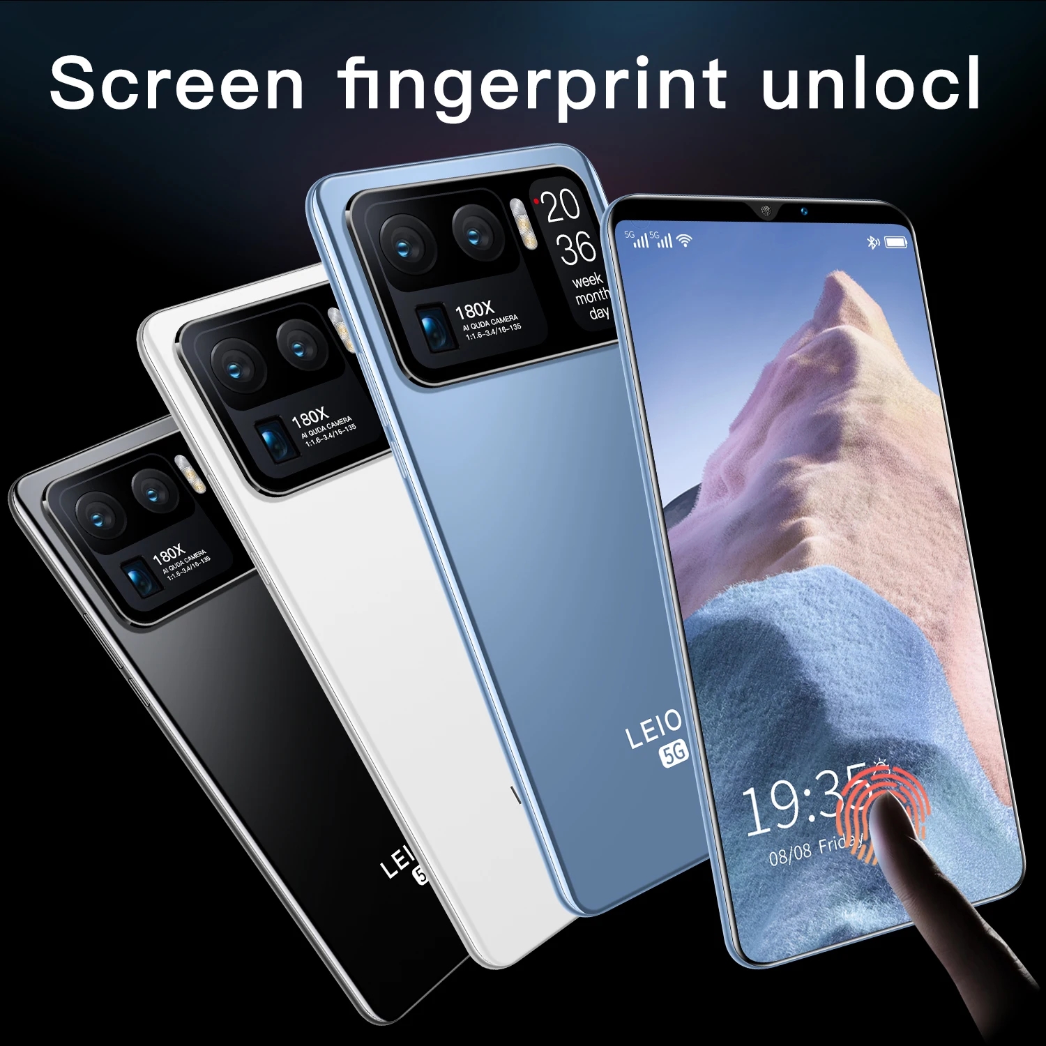 

Global Version M3 Pro+ 6.1" Smartphones 12GB+512GB HD Screen Android Phone 4800mAh 48MP Camera Support Google Play 5G Cellphone