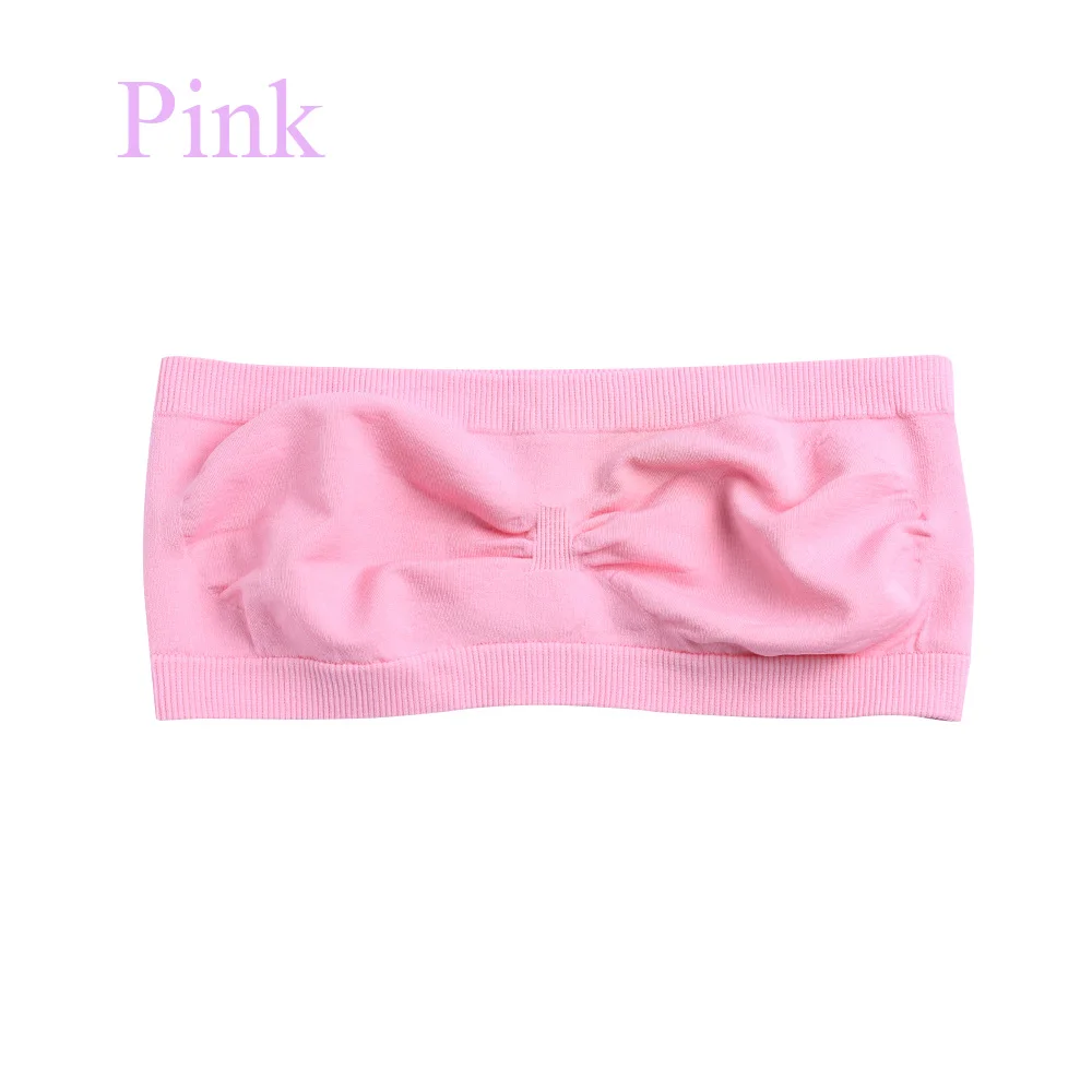 Pink 1 шт. стиль; пикантные женские туфли без бретелек бюстгальтер Bandeau бюстгальтер Топ/Удлиненный топ бикини бюстгальтер Женская одежда Аксессуары для одежды - Цвет: Pink