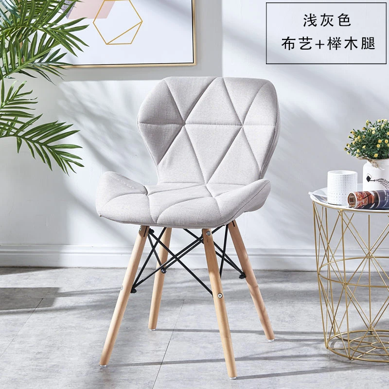 Стул Eames, современный простой стол, стул для семьи, для столовой, задний стул, компьютерный стул, стул, стул из твердой древесины, скандинавский обеденный стул - Цвет: see chart
