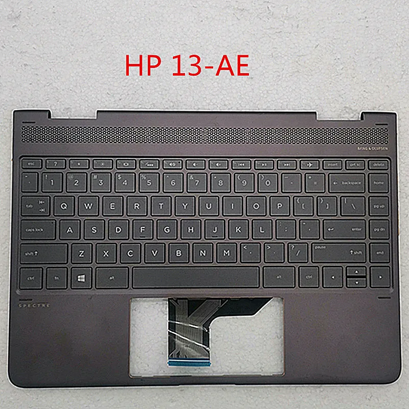 (Новинка 98% года) клавиатура с подсветкой для ноутбука HP 13-AE caffee/серебристая |