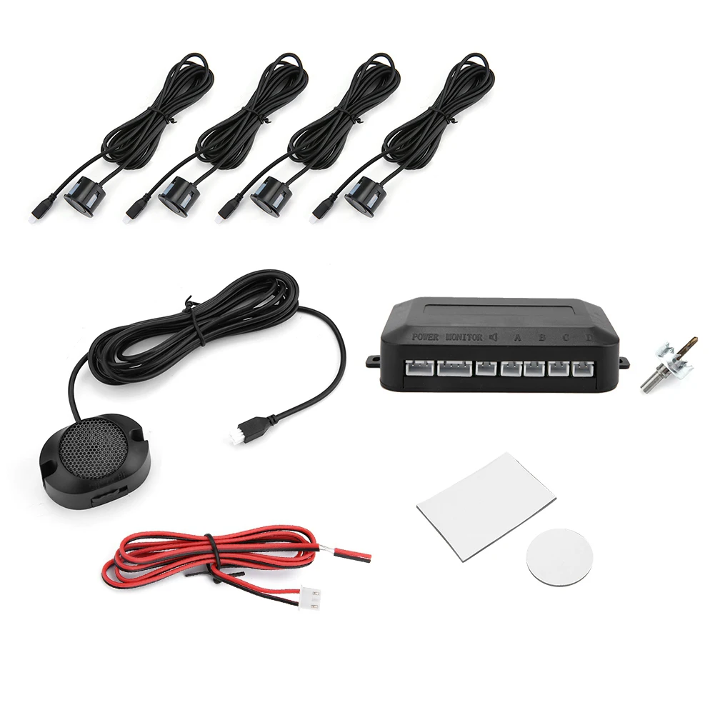 

Car Parking Sensor Reversing Radar Kit Warning Sound Indicator Probe System 12V