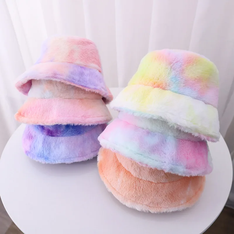 Зимняя Рыбацкая шапка для бассейна с цветным принтом мужчин и женщин Корейская