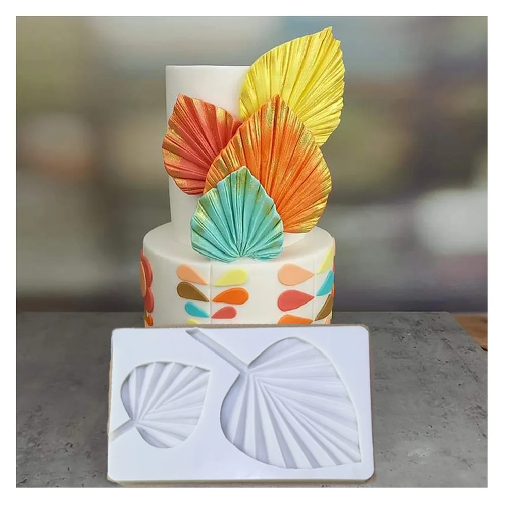 

Palm Leaf Silicone Mold Fondant Mould Cake Decor Tools Chocolate Gumpaste Molds Kitchen Gadget Party Cake Baking Supplies
