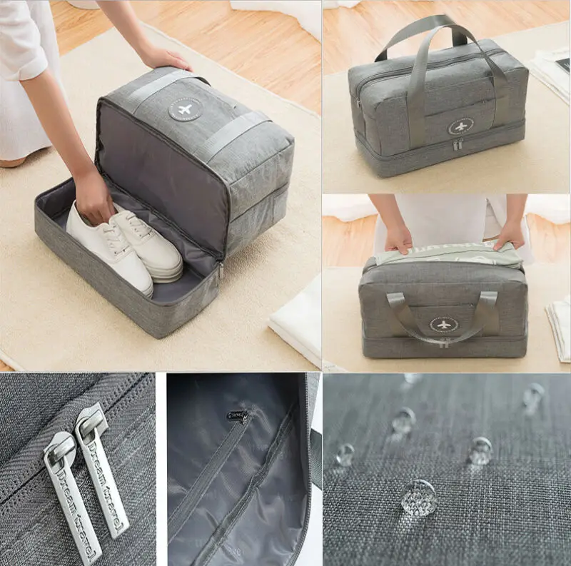 Сумка с отделением для обуви дорожная сумка отделение сухого и мокрого большого