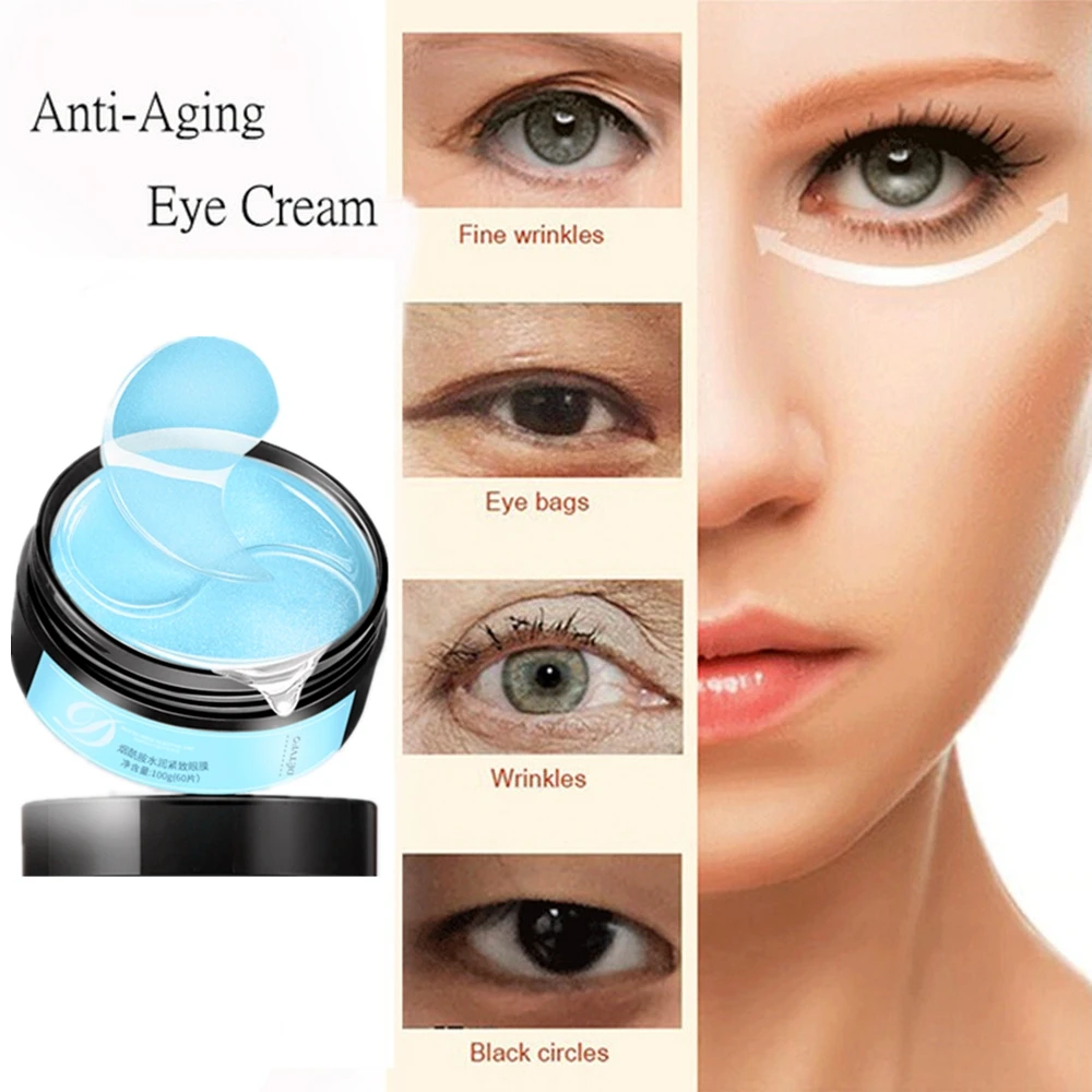 60 шт. золотистые патчи для глаз маска против морщин сна гель Золотая подушечки