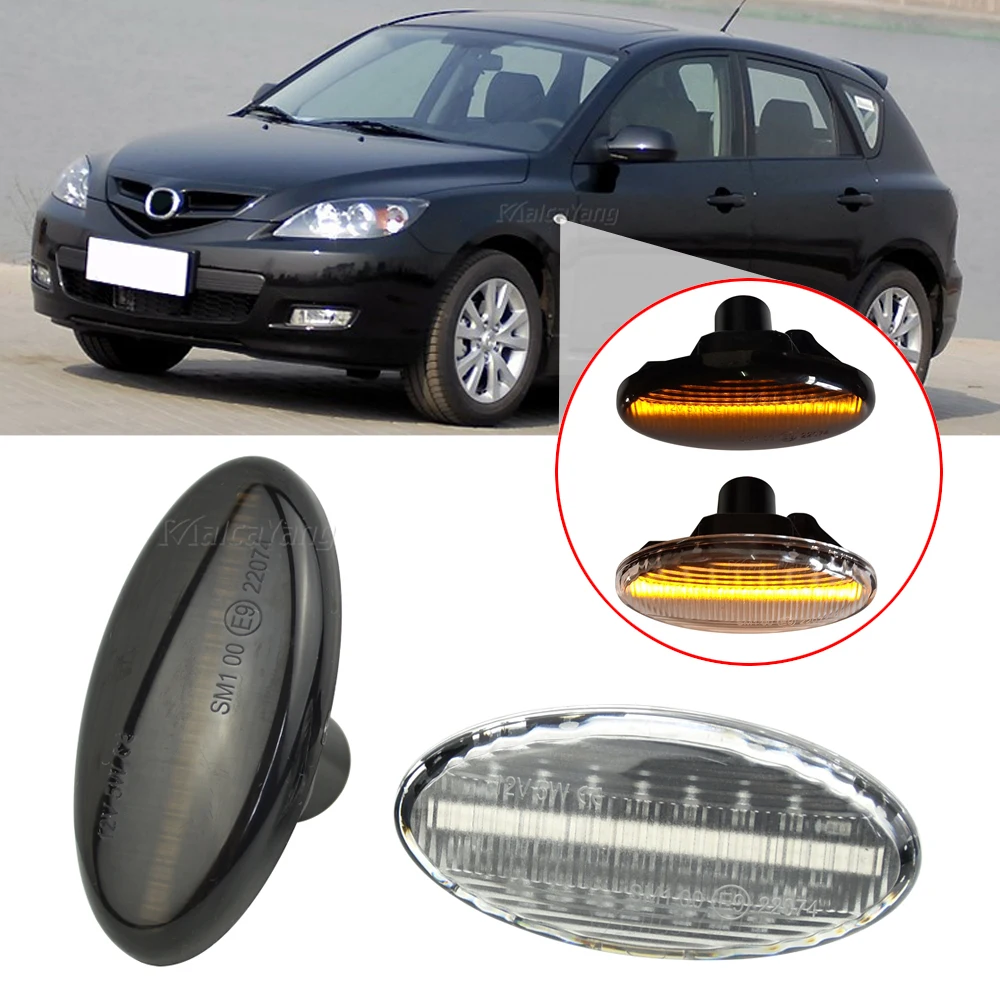

For MAZDA 2 3 5 2006 2007 2008 2009 2010 MPV 2000-2006 Dynamic Blinker Turn Signal Side Marker Sequential Flashing Lights