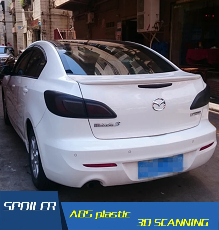 Спойлер для Mazda 3 высококачественный материал ABS праймер на заднее крыло