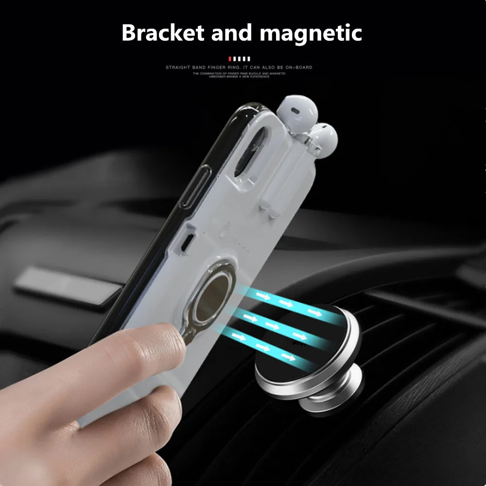 Оптовая продажа беспроводные TWS Bluetooth наушники чехол для телефона iPhone X 7 8 6 6S Plus 5 0