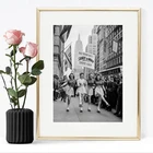 Винтажные фотографические принты 1940-х годов, черно-белый холст, постер для работы на коньках, роликовых коньках, Вторая мировая война, домашний декор для стен