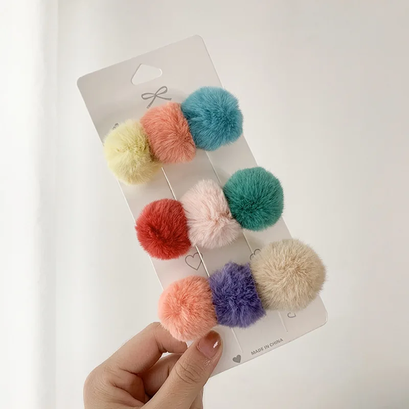 Horquillas de pelo de estilo princesa para ni&ntilde;a, pasadores de pelo de felpa, herramientas de corte de pelo, pasadores, tocado, Clip de beb&eacute;, horquilla-1