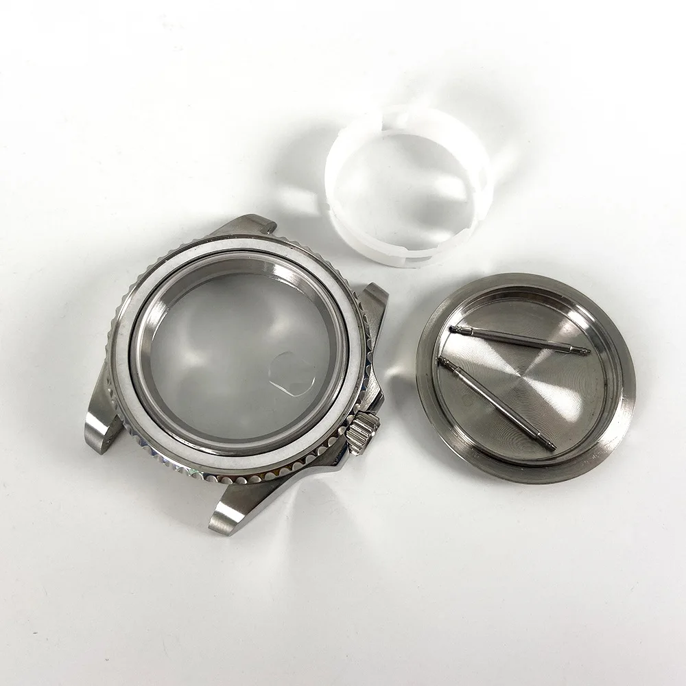 

Accessories Strap&Case 40MM Stainless Steel Case for Rolex Watch GMT ETA2836 Pearl 2813 3804 Movement Watch Bracelet Case Set