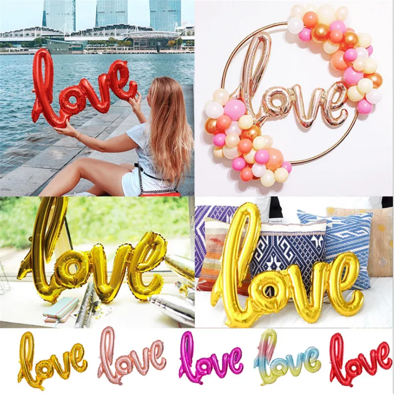Большая любовь воздушные шары валентинки День подарок любви венок реквизит для