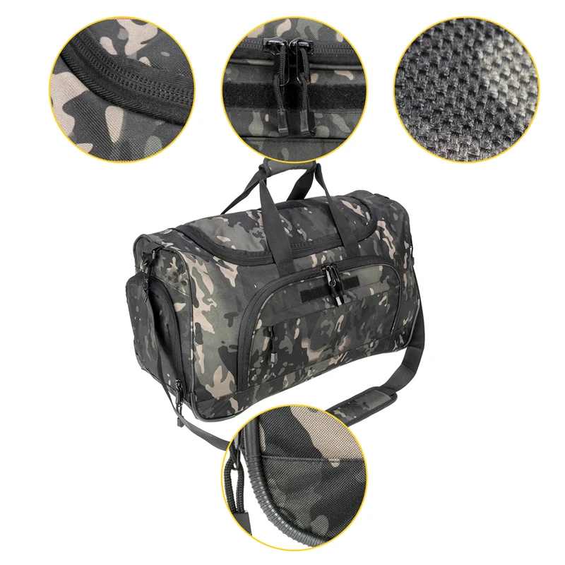 Waterproof Gym Bag Men Sports Travel Bags Military Tactical Duffle Luggage Outdoor FitnessTraining Bag