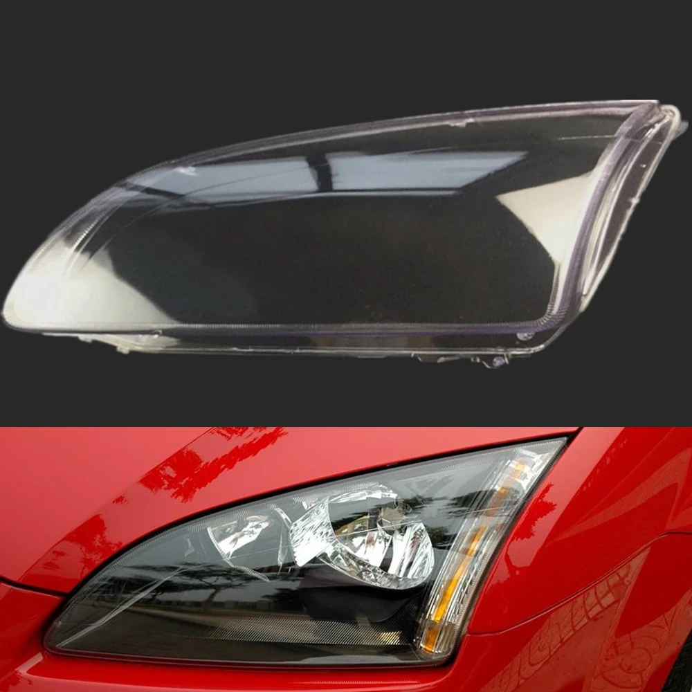 Для Ford Focus 2005 2006 2007 2008 рассеиватель фар для автомобильных фар - Цвет: Driver Side