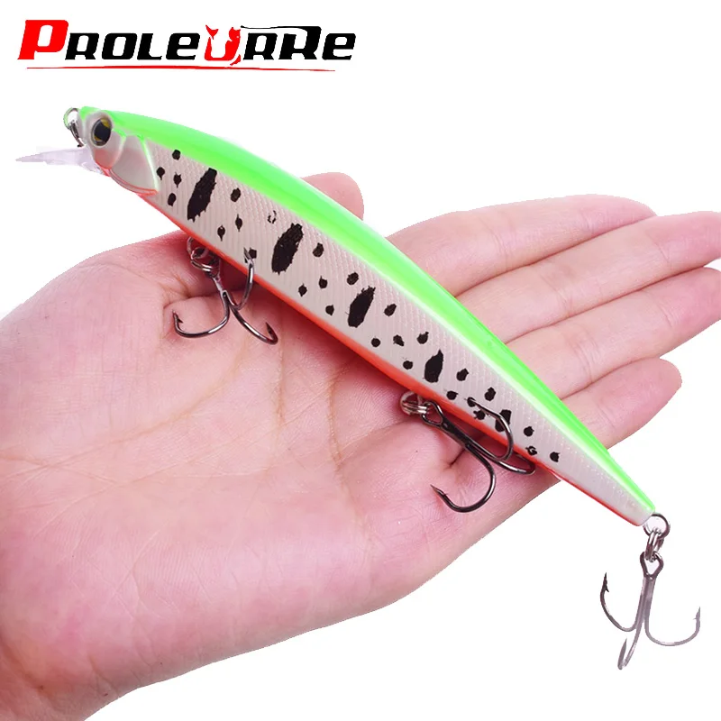

Proleurre Wobbler Fishing Lure 14cm 18.5g Floating Minnow Hard Bait with 3 Fishing Hooks Fishing Tackle Jerkbait Bass Pike Lures