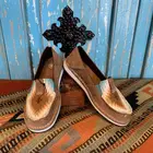 Женские лоферы в богемном стиле CRRCRRCRR светильник кие удобные модные туфли на плоской подошве без застежек для отдыха