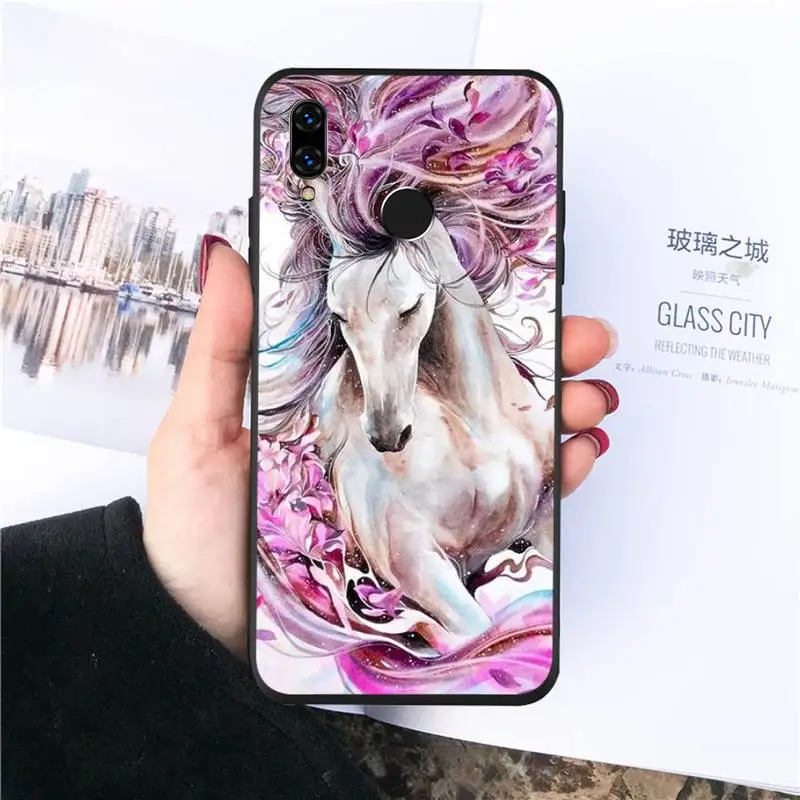 

horse Running Horse watercolor pattern Phone Cases For Huawei honor Mate P 10 20 30 40 Pro 10i 9 10 20 8 x Lite Luxury brand