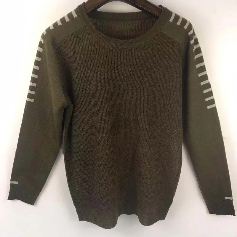 

Autumn Winter Sweater Men 2020 New Arrival Casual Pullover Men Long Sleeve O-Neck Patchwork Casual Solid Men Knitted Sweaters