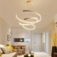 modern simple led chandelier bar nordic creative chandelier personalized porch dining room circular living room lamp