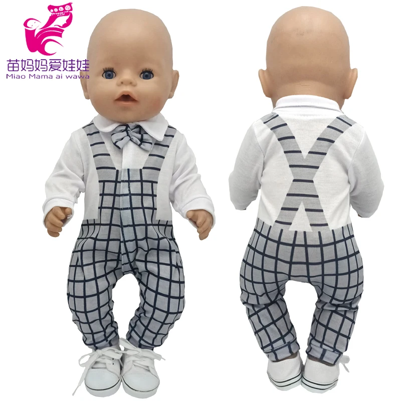 

Baby Dolls Cothes 40cm Reborn Doll Boys Rompers Children Girl Birthday Gifts Toys Costumes