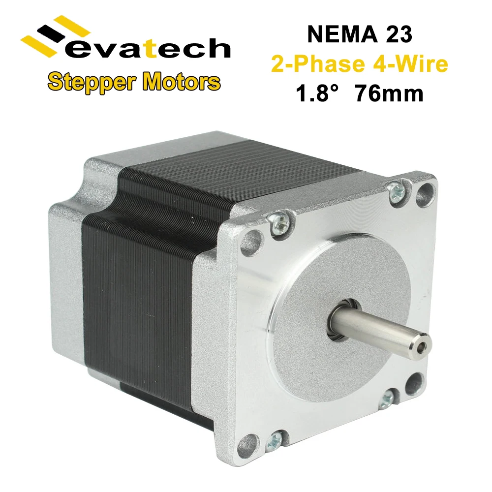 

NEMA23 57BYGH Hybrid Stepper Motor Body 76mm 1.89N.m 1.8 Degree OZ/IN For CNC Kit Engraving Machine