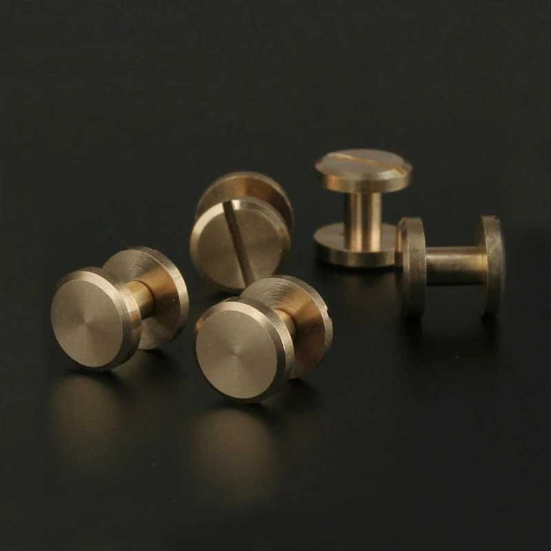 Заклепки-гвоздики для фотоальбома однотонные латунные крепления бумажника