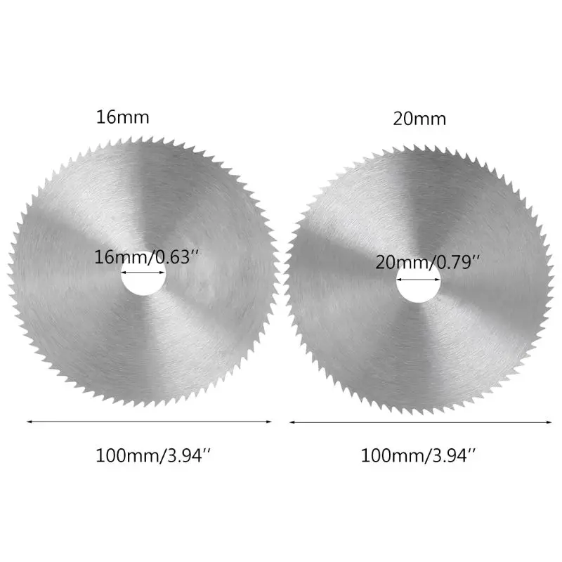

4 Inch Ultra Thin Steel Circular Saw Blade 100mm Bore Diameter 16/20mm Wheel Cutting Disc For Woodworking Rotary Tool B85C