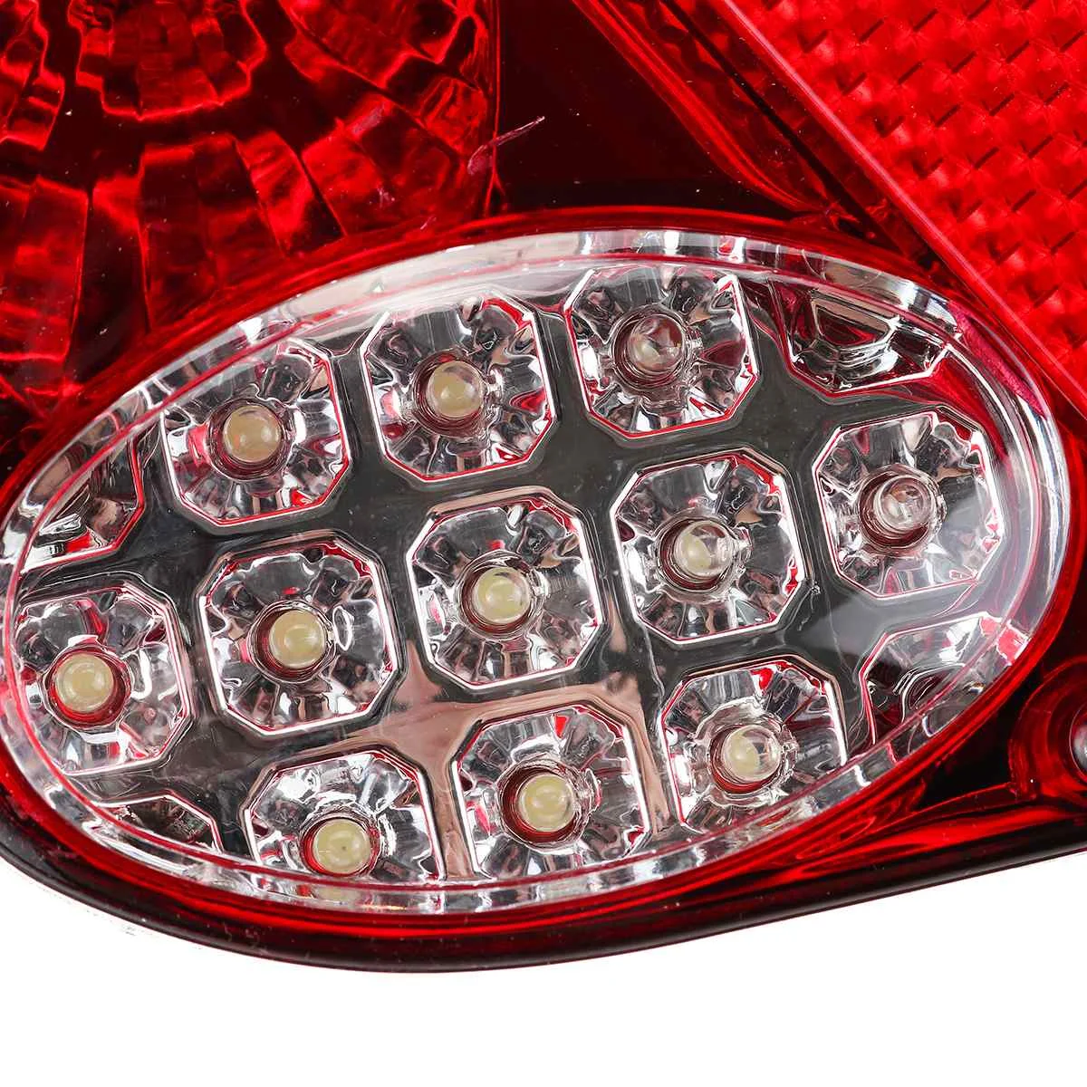 

New 2X 12V LED Car Trailer Truck Tail Light Taillight Rear Light Stop Brake Lamps Turn Signal for Pick-ups Tippers chassis Van