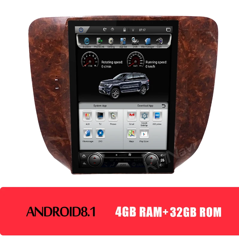 android car radio KiriNavi вертикальный экран Telsa стиль 12," Android 8,1 Автомагнитола для Chevrolet Silverado GMC Sierra Yukon автомобильный Dvd мультимедиа - Цвет: android car radio