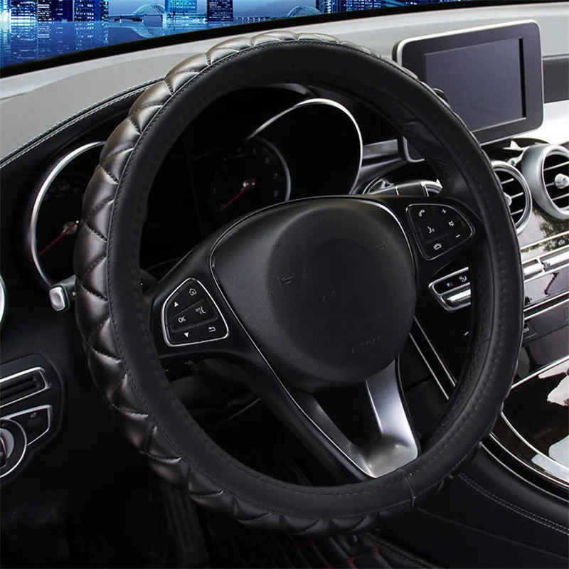 3D стерео чехол рулевого колеса автомобиля Универсальная оплетка из
