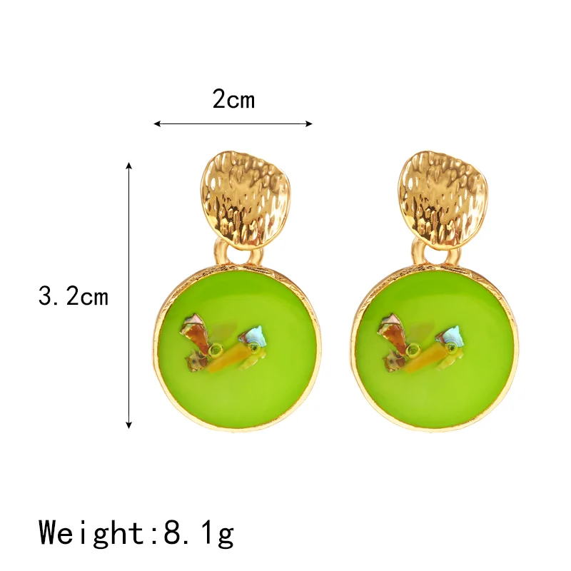 Новинка 2019 популярные акриловые серьги для девушек простые ювелирные изделия