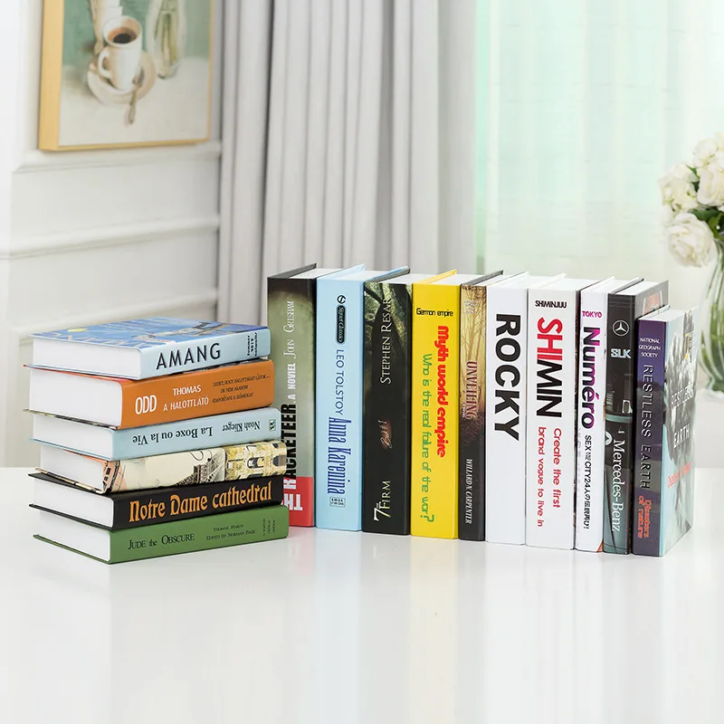 Имитация книги поддельные реквизит Книга чехол модель гостиная мягкое Украшение