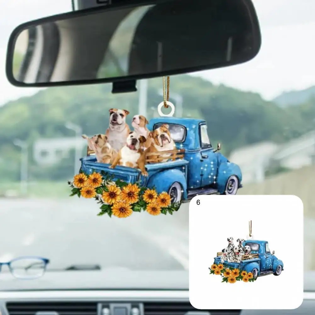 

Visual Effect Bright-colored Adorable Dog Pattern Hanging Decor for Decoration