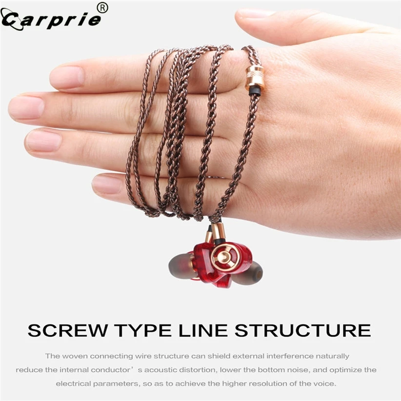 

CARPRIE Waterproof Stereo Wired Earphone Earbuds Bass Earphones 3.5mm Sport Gaming Headset for iphone for Xiaomi for Samsung 201