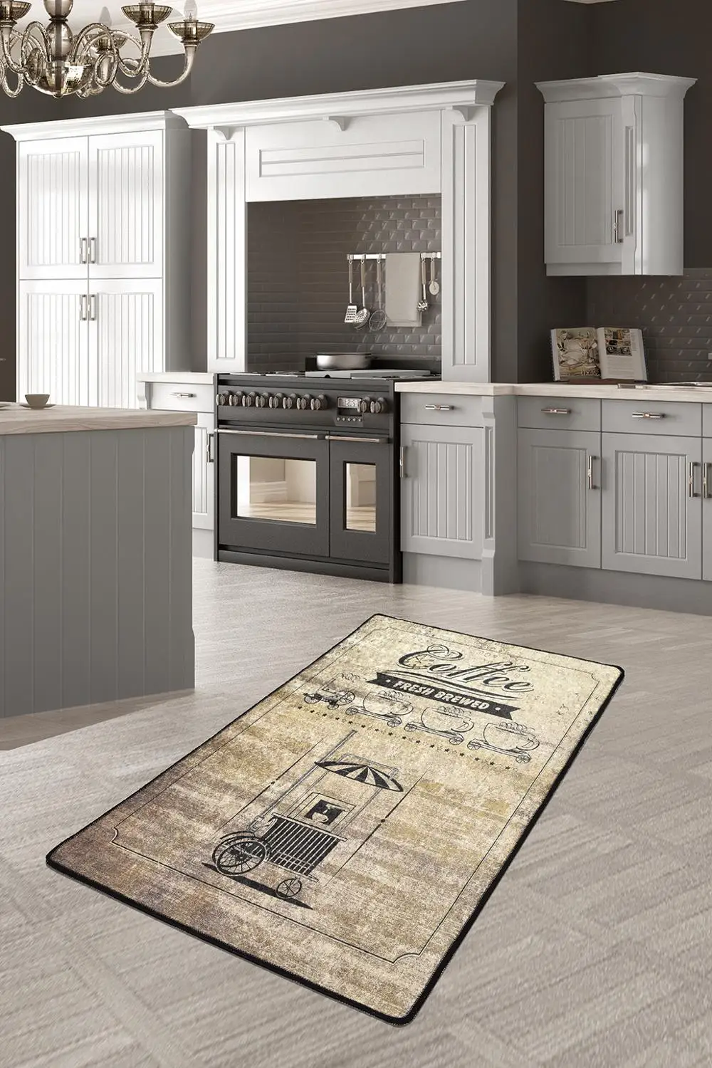 

Coffee Store Non-slip Sole Kitchen Area Rugs Modern and Dekorative Carpet Livingroom Rug for Home Decor