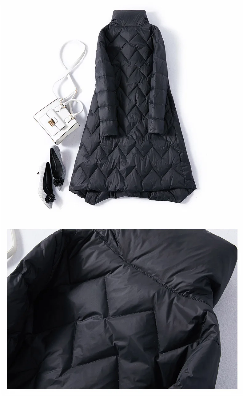 SEDUTMO Winter Ultra Light Duck Down Women Jackets Long Coat Thick Casual Autumn Puffer Jacket ED873