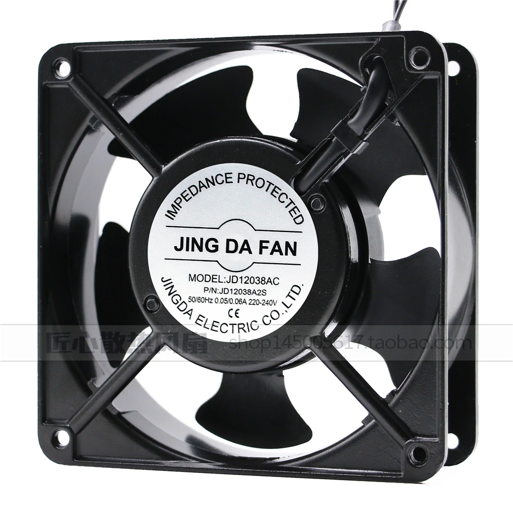 Новый оригинальный двухшаровой осевой вентилятор JD12038AC 220 в 12 см 12038 AC охлаждающий