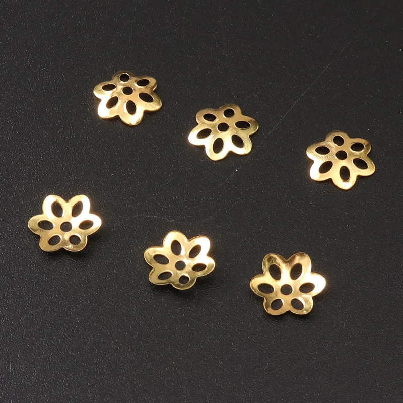 

100pcs/lot Flower Torus Shape Alloy Beads Caps Jewelry Findings Spacer Beads For Jewelry Making Charms Necklace Bracelets