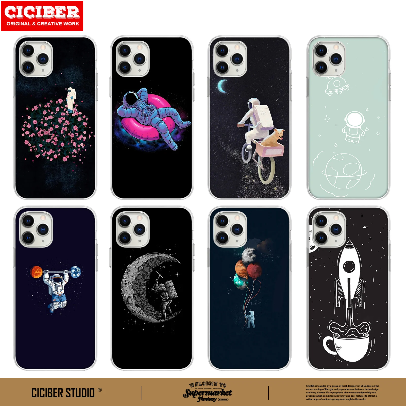 

Spaceship Phone Case For iPhone 11 Case 11 12 Pro Max mini X XR XS MAX 7 8 6 6s Plus 5 5S SE Soft TPU Cover Funda Coque Capa