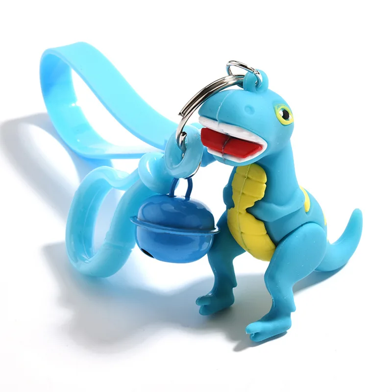 2020 креативный брелок с динозавром мультяшное Животное ПВХ силиконовые