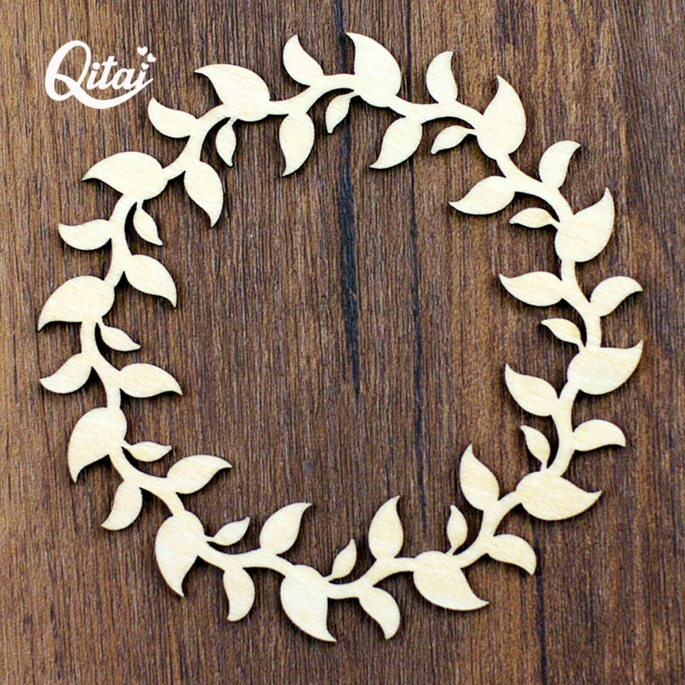 12 шт./лот новые листья венка деревянная форма DIY Скрапбукинг ремесла продукты