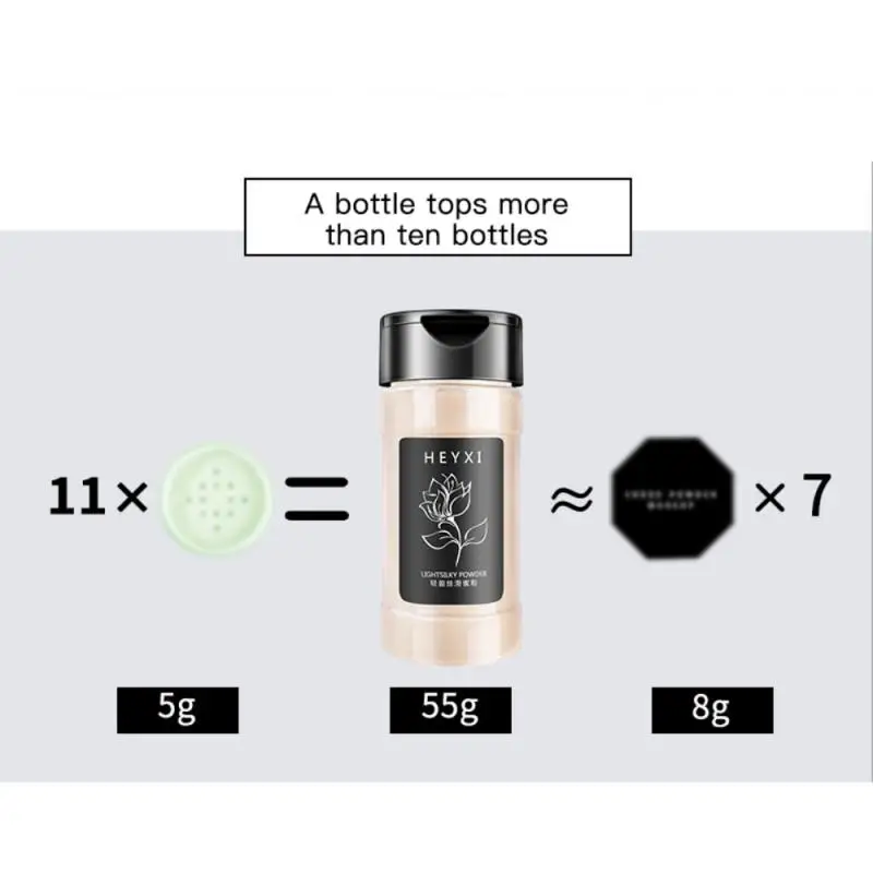 1 Pcs 3 Colors Makeup Loose Powder Transparent Finishing Powder Waterproof Cosmetic Puff For Face Finish Setting With Puff Tools