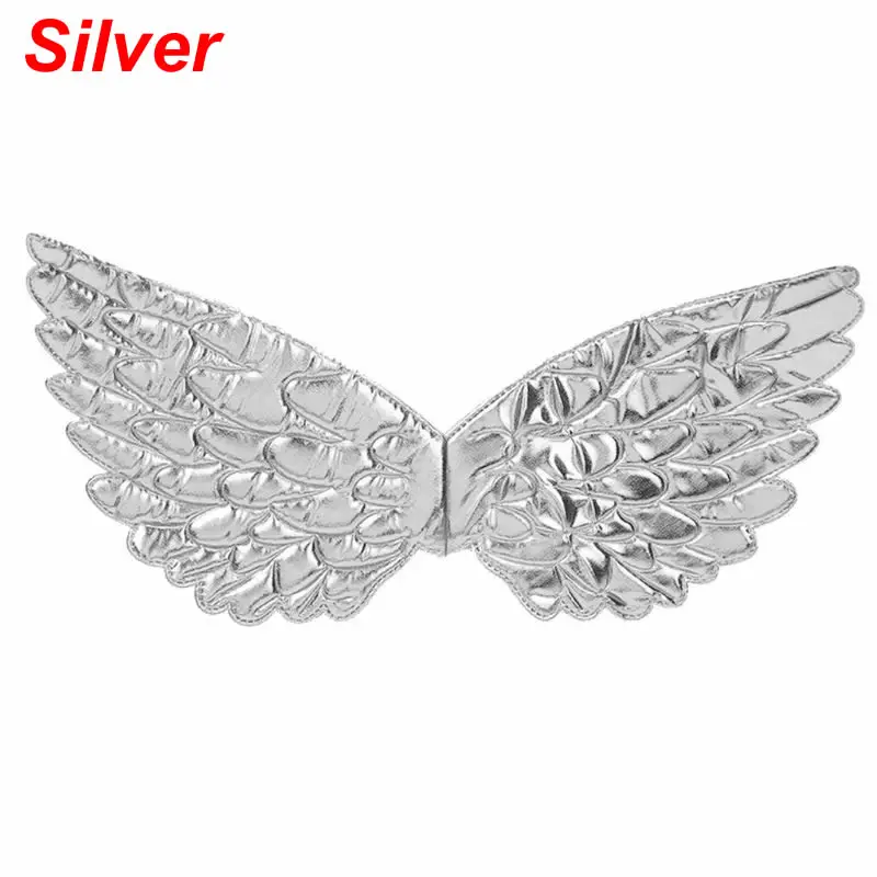 Silver Детские костюмы с крыльями бабочки на ремешке для костюмированной вечеринки; реквизит для шоу - Цвет: Silver