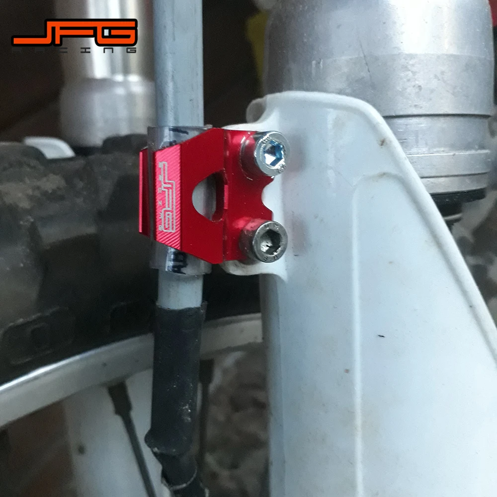 

Motorcycle CNC Brake Line Hose Clamps Holder For HONDA CR80R CR85R CRF150R CR125R CR250R CRF450R CRM250R XR250 XR400 CRF250F