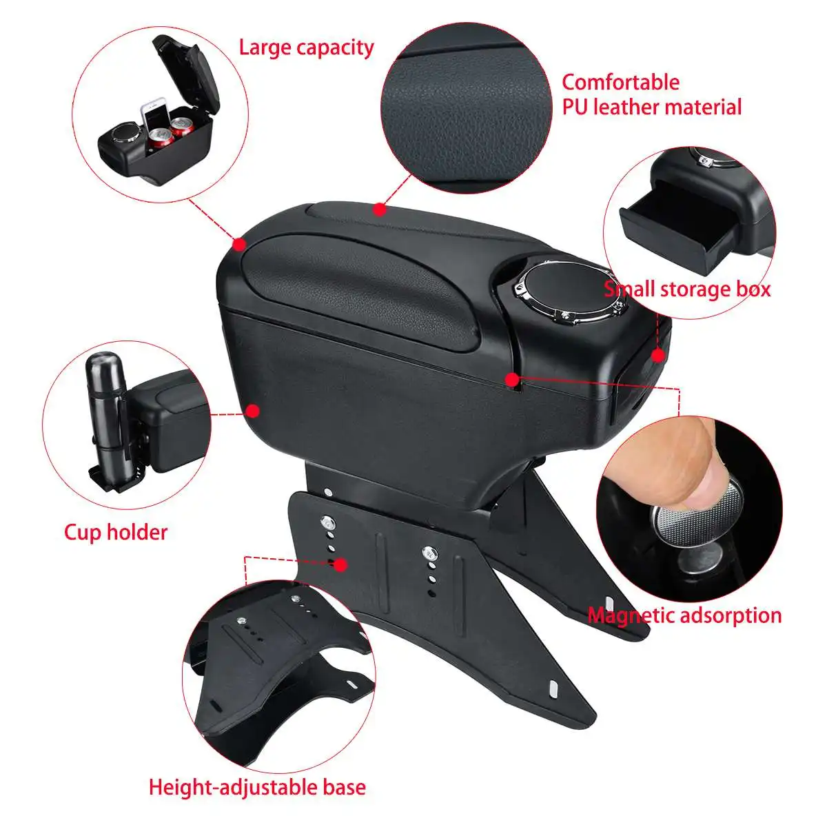 Универсальный подлокотник для автомобиля центральная консоль салона