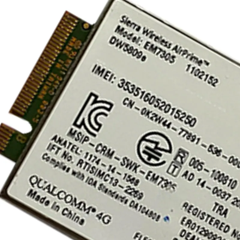 

EM7305 DW5809E LTE NGFF Interface 3G 4G Module Venue11 Pro K2W44 J9P6J